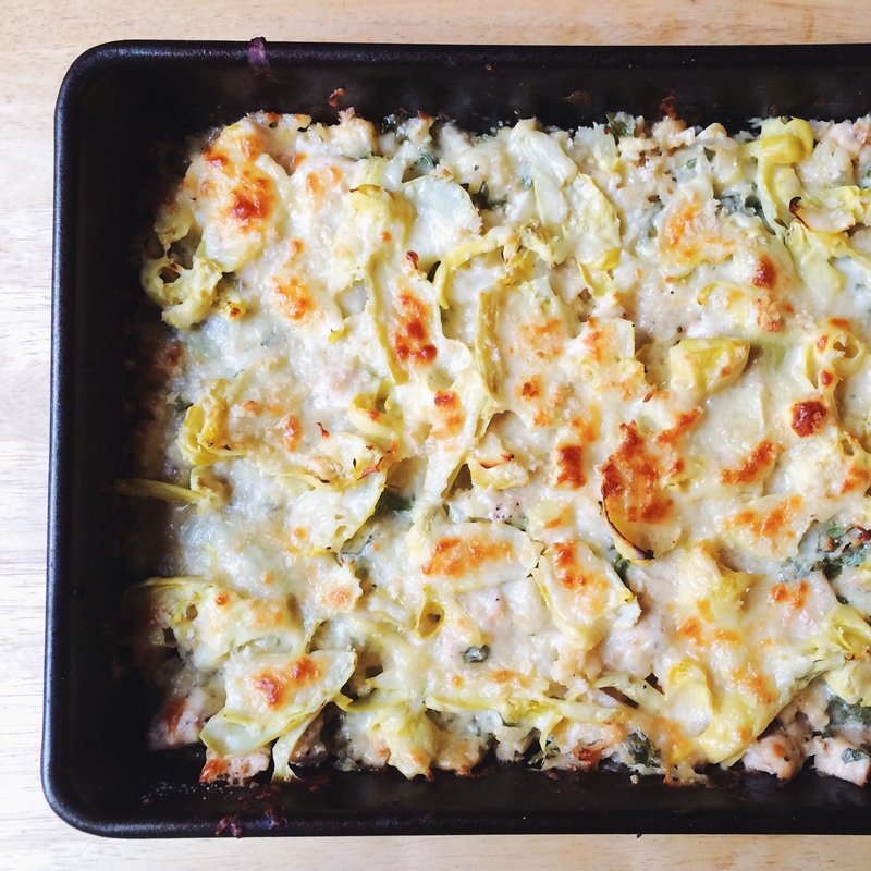What is the recipe for cauliflower casserole?